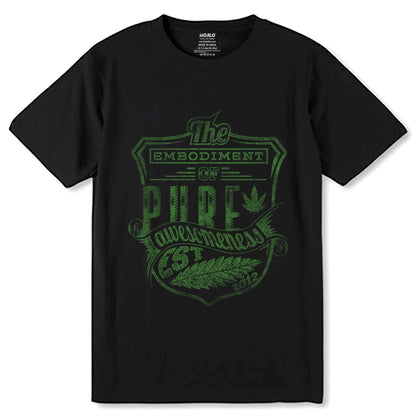 The EMBODIMENT OF PURE awesomeness EST 2012 - Unisex Round Neck Regular Fit 100% Combed Cotton Half Sleeve T-Shirt - Mojilo Mart