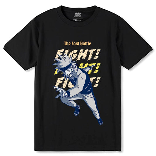 The lost bottle Fight! - Unisex Round Neck Regular Fit 100% Combed Cotton Half Sleeve T-Shirt - Mojilo Mart