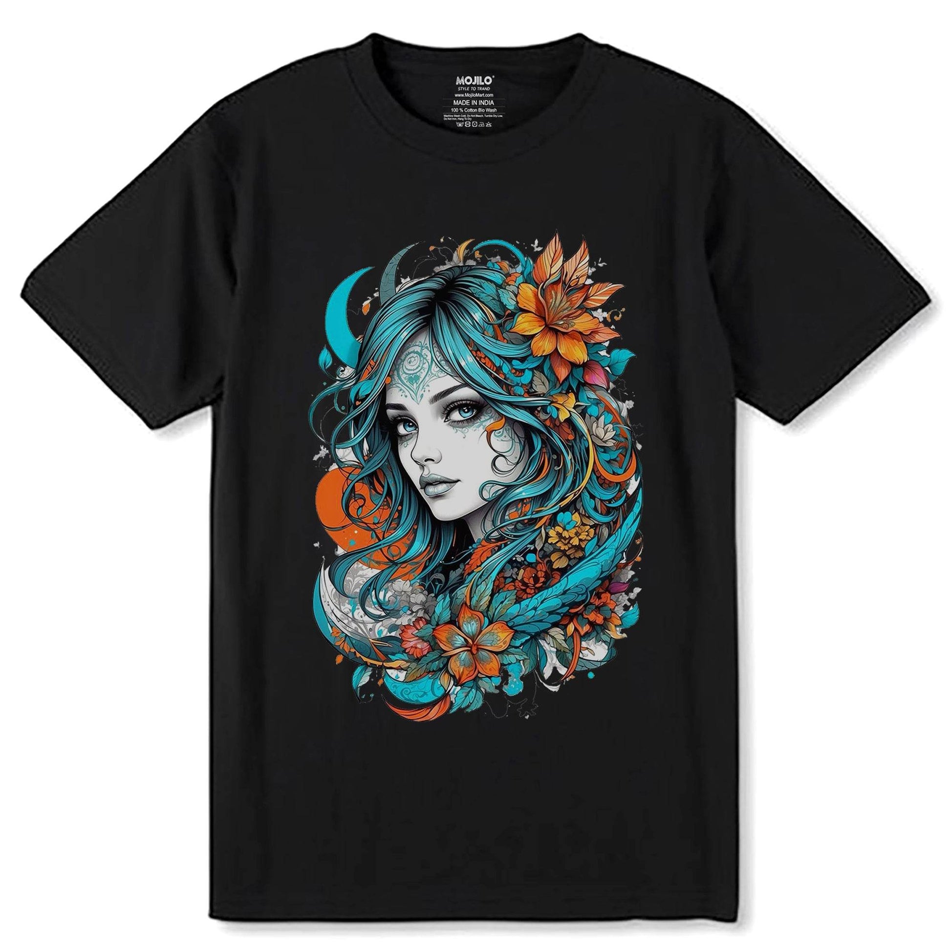 Trending Girl Collection - Unisex Round Neck Regular Fit 100% Combed Cotton Half Sleeve T-Shirt - Mojilo Mart