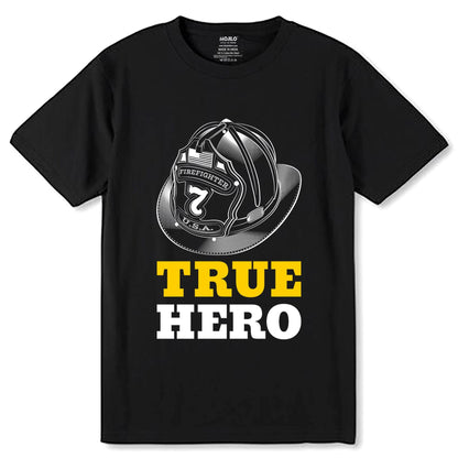 True Hero - Unisex Round Neck Regular Fit 100% Combed Cotton Half Sleeve T-Shirt - Mojilo Mart