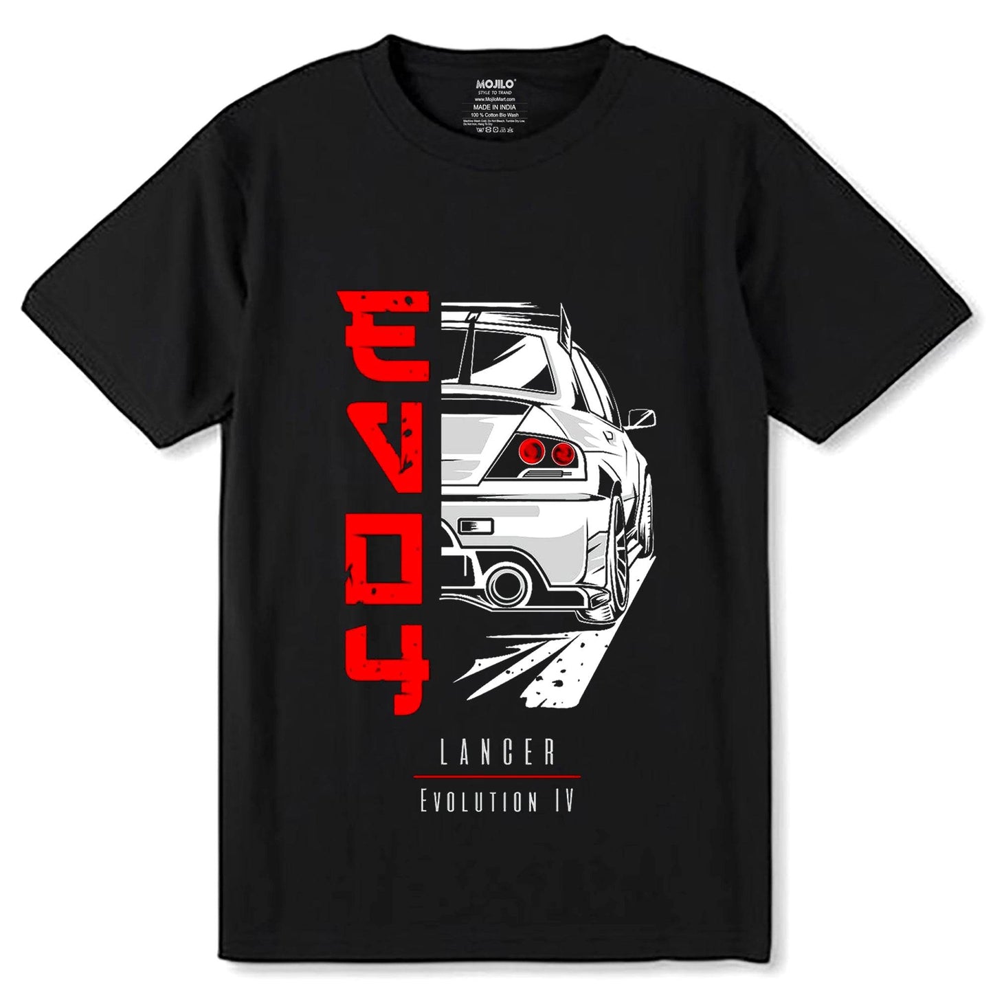 Tuner Import Car Anime - Unisex Round Neck Regular Fit 100% Combed Cotton Half Sleeve T-Shirt - Mojilo Mart