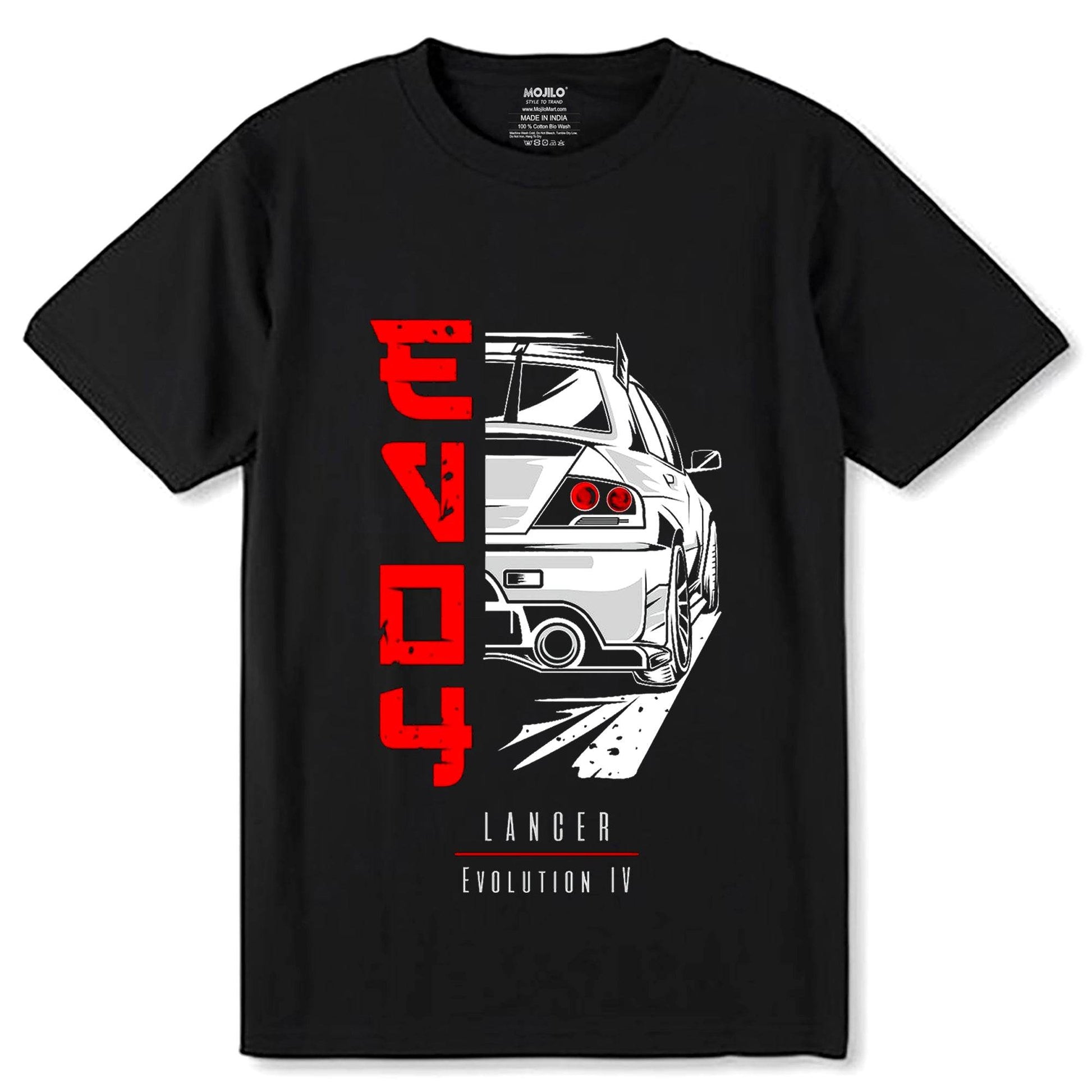 Tuner Import Car Anime - Unisex Round Neck Regular Fit 100% Combed Cotton Half Sleeve T-Shirt - Mojilo Mart