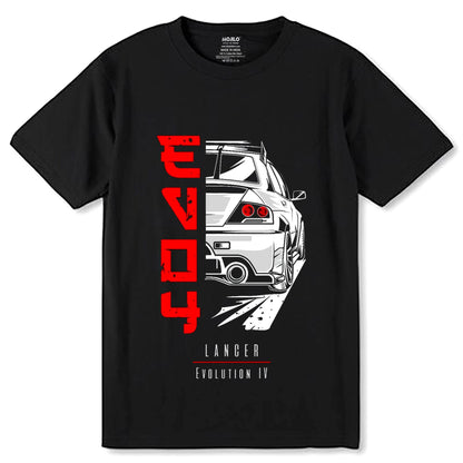 Tuner Import Car Anime - Unisex Round Neck Regular Fit 100% Combed Cotton Half Sleeve T-Shirt - Mojilo Mart