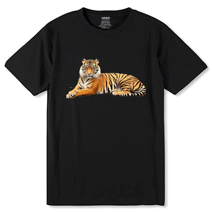 Vibrant Colors Body Tiger Tee - Unisex Round Neck Regular Fit 100% Combed Cotton Half Sleeve T-Shirt - Mojilo Mart