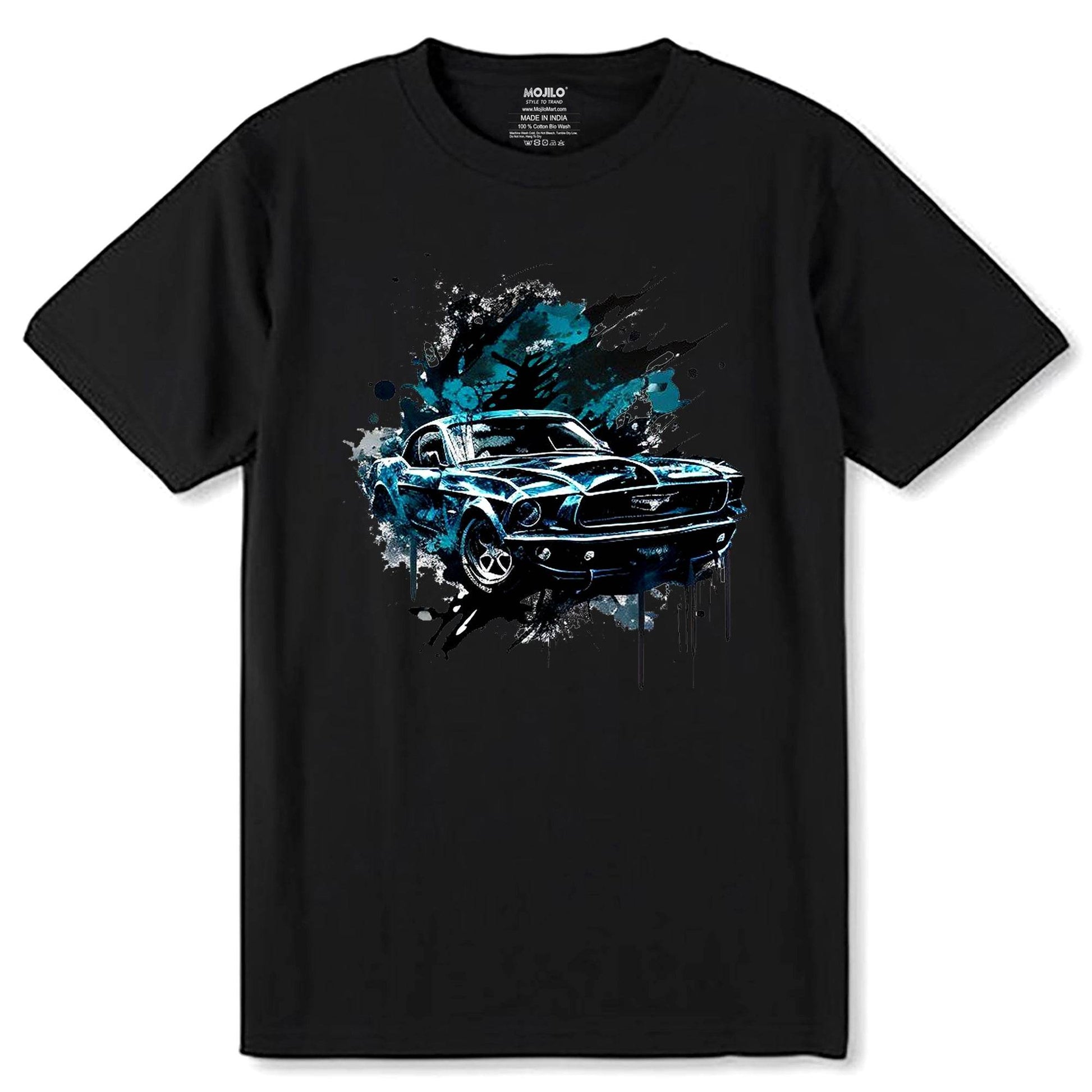 Vintage Car Adventure Printed T-shirt - Unisex Round Neck Regular Fit 100% Combed Cotton Half Sleeve T-Shirt - Mojilo Mart