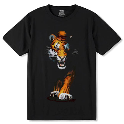 Waltractive Tiger - Unisex Round Neck Regular Fit 100% Combed Cotton Half Sleeve T-Shirt - Mojilo Mart