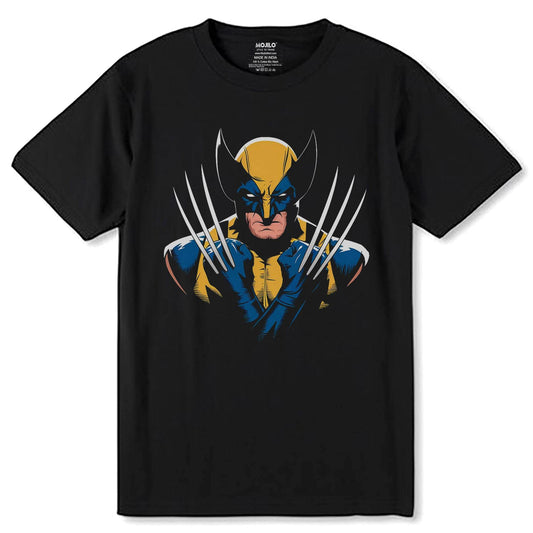 Wolverine Weapon X Logan Superhero Avengers - Unisex Round Neck Regular Fit 100% Combed Cotton Half Sleeve T-Shirt - Mojilo Mart