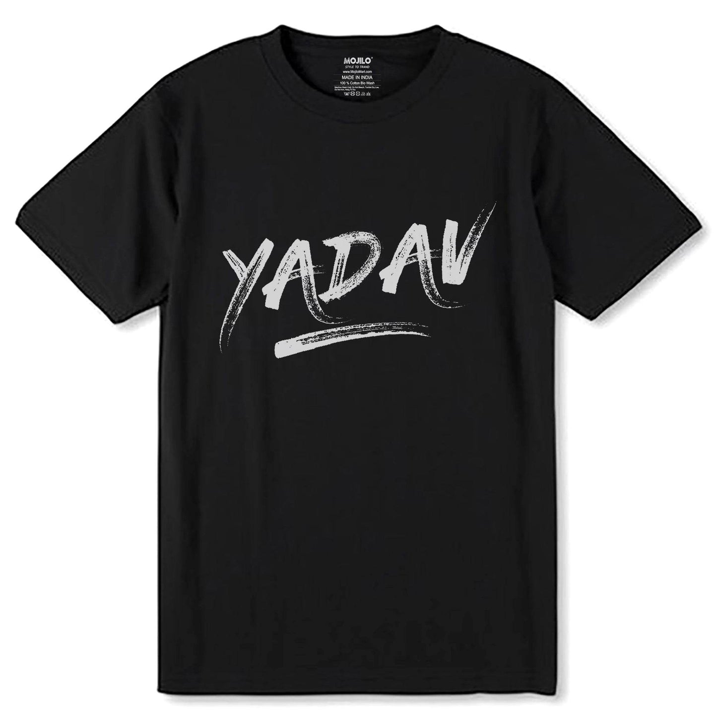 Yadav - Unisex Round Neck Regular Fit 100% Combed Cotton Half Sleeve T-Shirt - Mojilo Mart