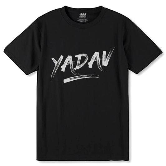 Yadav - Unisex Round Neck Regular Fit 100% Combed Cotton Half Sleeve T-Shirt - Mojilo Mart