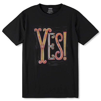 Yes! - Unisex Round Neck Regular Fit 100% Combed Cotton Half Sleeve T-Shirt - Mojilo Mart