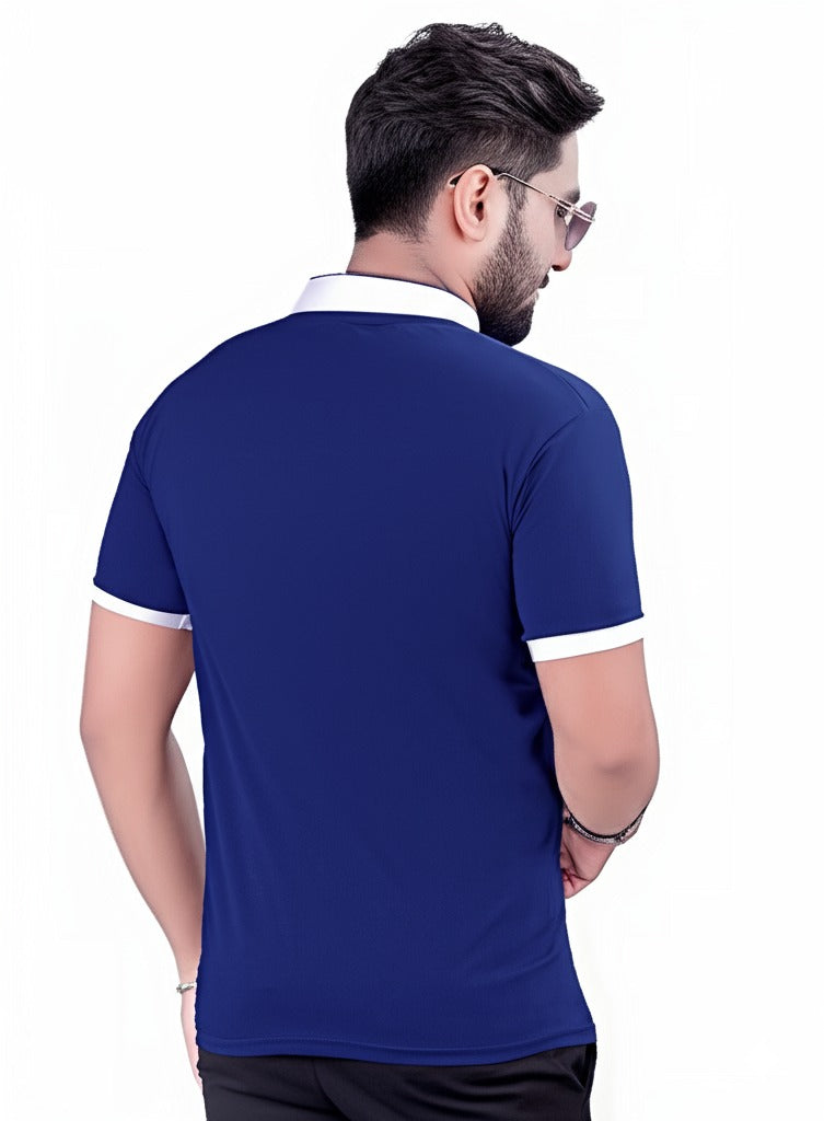 Chinese Collar Dotnet T-Shirt with DTF Printing and 180 GSM Fabric Custom Tshirt Printing