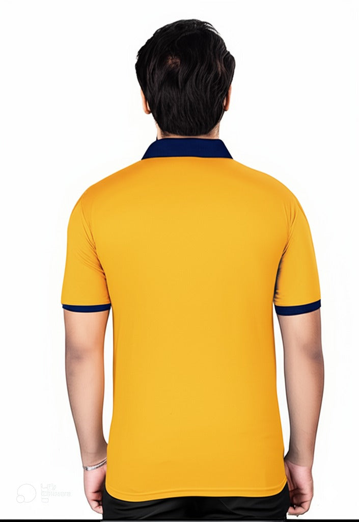 Chinese Collar Dotnet T-Shirt with DTF Printing and 180 GSM Fabric Custom Tshirt Printing
