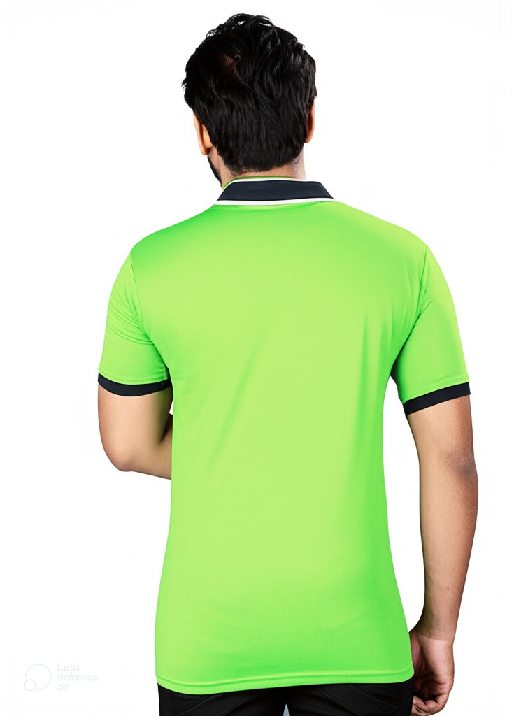 Chinese Collar Dotnet T-Shirt with DTF Printing and 180 GSM Fabric Custom Tshirt Printing