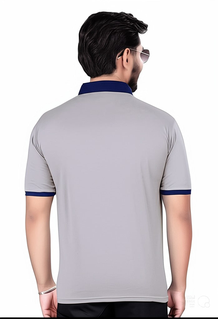 Chinese Collar Dotnet T-Shirt with DTF Printing and 180 GSM Fabric Custom Tshirt Printing