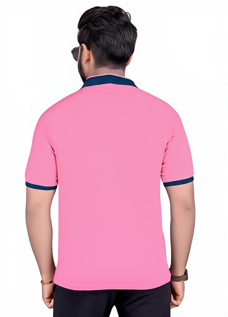 Chinese Collar Dotnet T-Shirt with DTF Printing and 180 GSM Fabric Custom Tshirt Printing