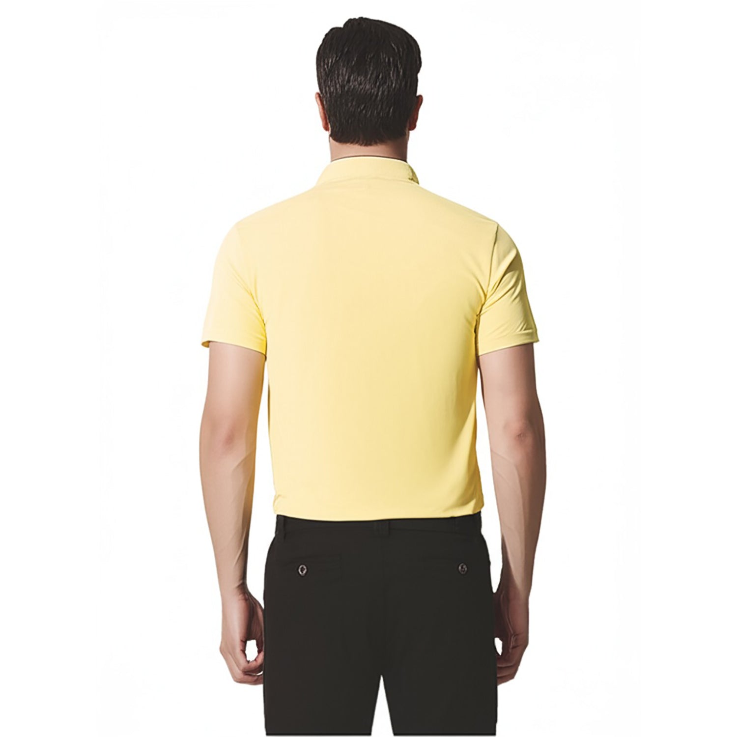 Chinese Collar Polyester FD Matty T-Shirt with DTF Printing, GSM 220 custom T-shirt With Logo Printing