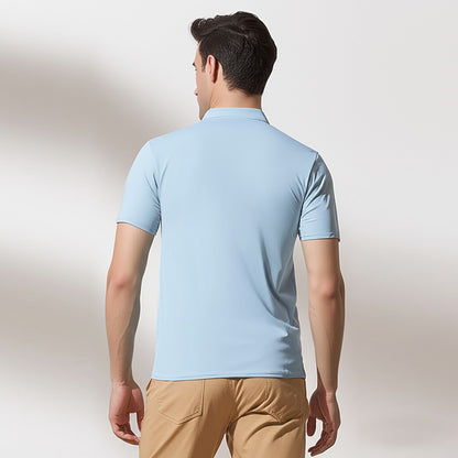 Chinese Collar Polyester FD Matty T-Shirt with DTF Printing, GSM 220 custom T-shirt With Logo Printing