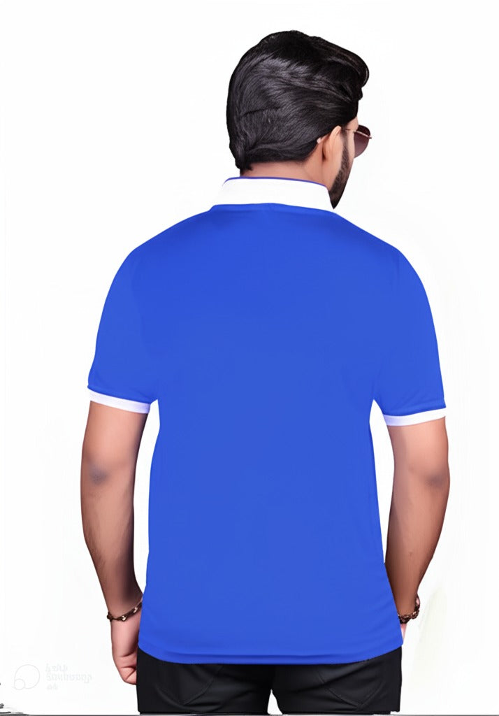 Chinese Collar Dotnet T-Shirt with DTF Printing and 180 GSM Fabric Custom Tshirt Printing