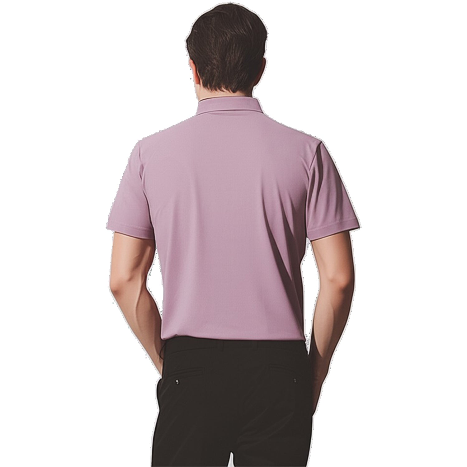 Chinese Collar Polyester FD Matty T-Shirt with DTF Printing, GSM 220 custom T-shirt With Logo Printing