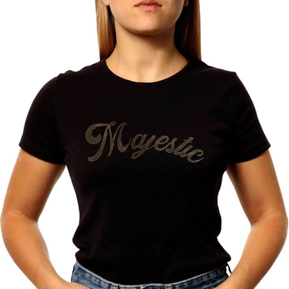 GOLD SPANGLE Majestic - Unisex Round Neck Regular Fit 100% Combed Cotton Half Sleeve T-Shirt - Mojilo Mart
