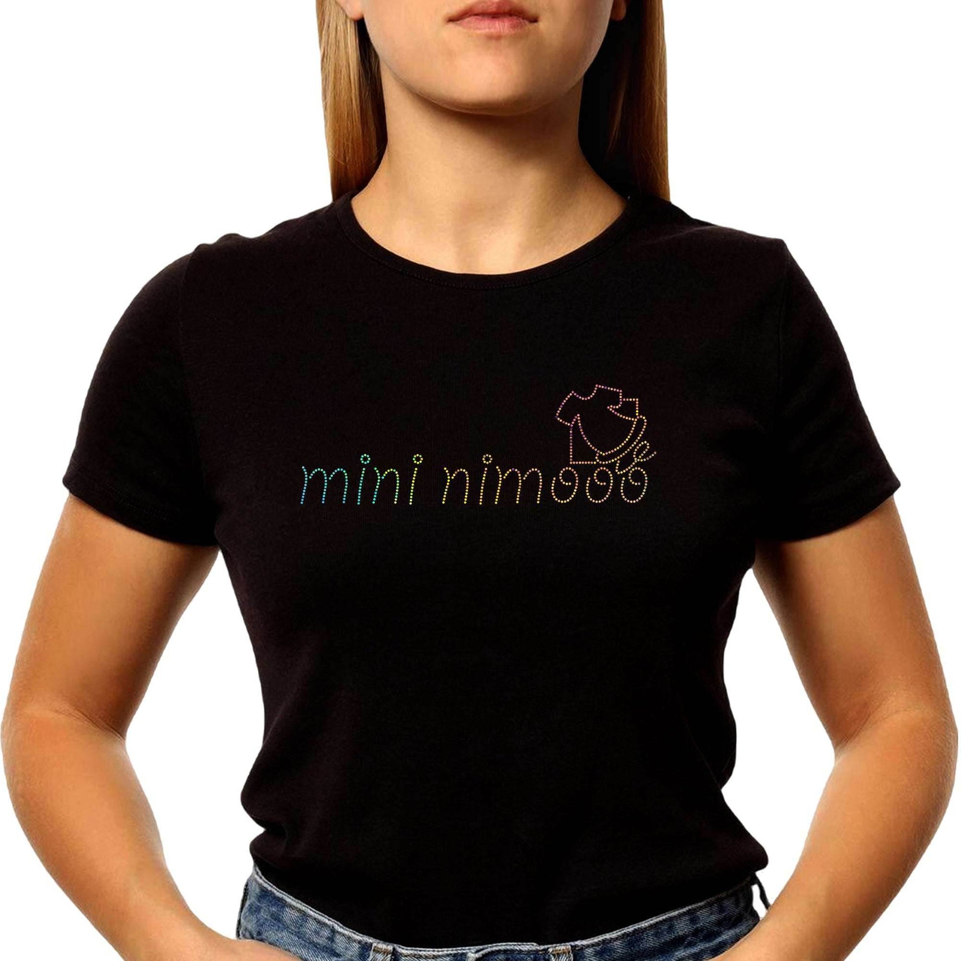 MULTI SPANGLE MINI NIBOOO - Unisex Round Neck Regular Fit 100% Combed Cotton Half Sleeve T-Shirt - Mojilo Mart
