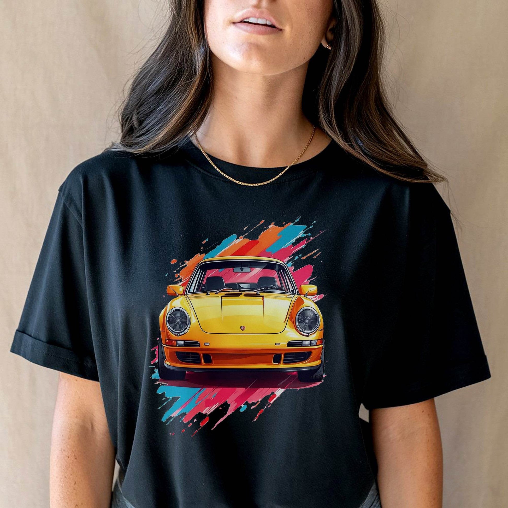 Colorful Car - Unisex Round Neck Regular Fit 100% Combed Cotton Half Sleeve T-Shirt - Mojilo Mart