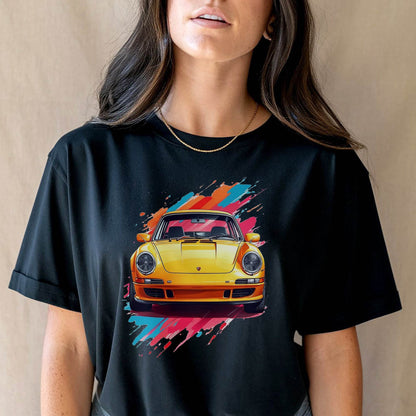 Colorful Car - Unisex Round Neck Regular Fit 100% Combed Cotton Half Sleeve T-Shirt - Mojilo Mart