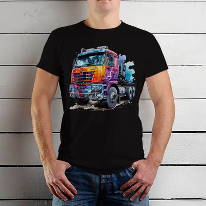 4 in 1 Truck - Unisex Round Neck Regular Fit 100% Combed Cotton Half Sleeve T-Shirt - Mojilo Mart
