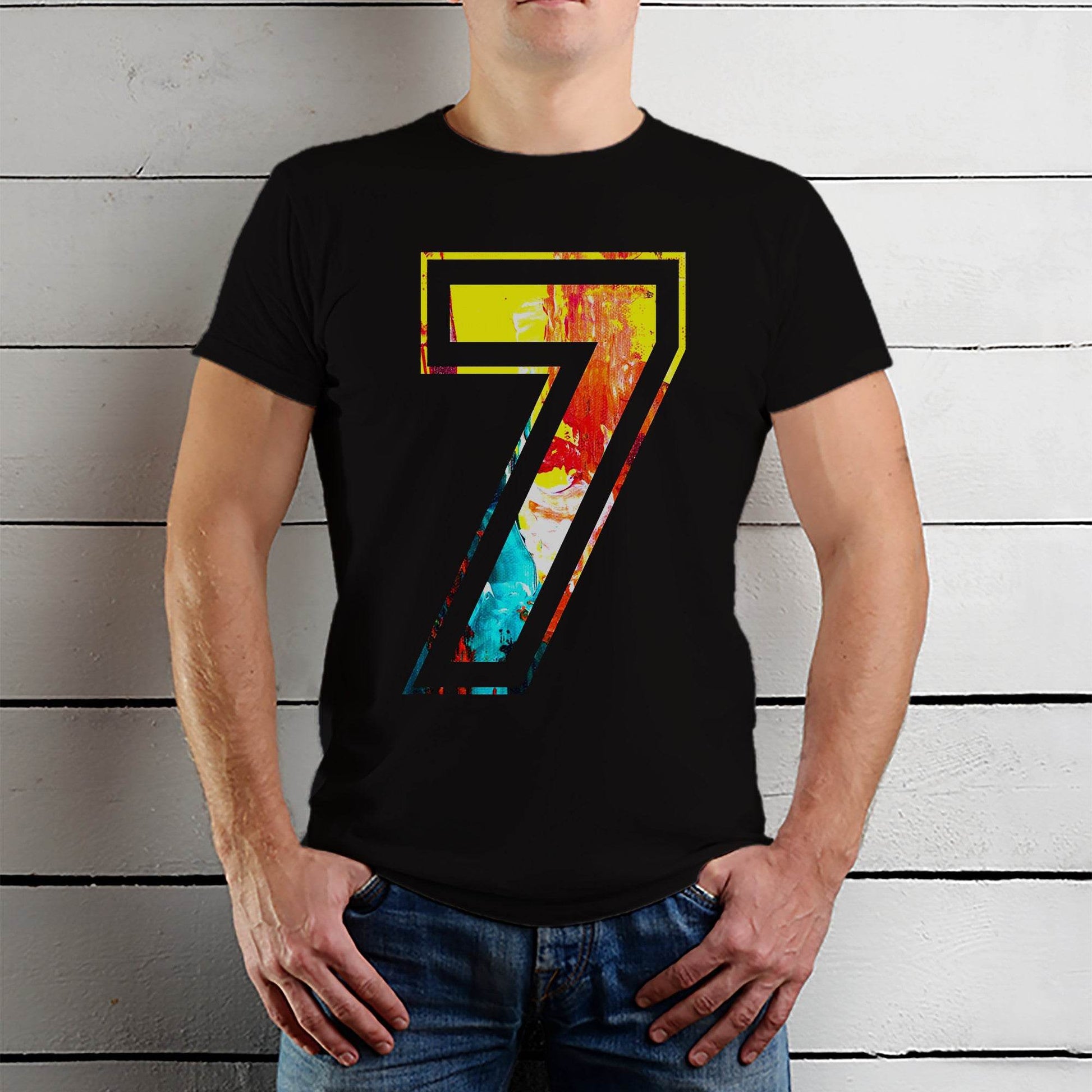 7th Alphabet Adventure TShirt - Unisex Round Neck Regular Fit 100% Combed Cotton Half Sleeve T-Shirt - Mojilo Mart