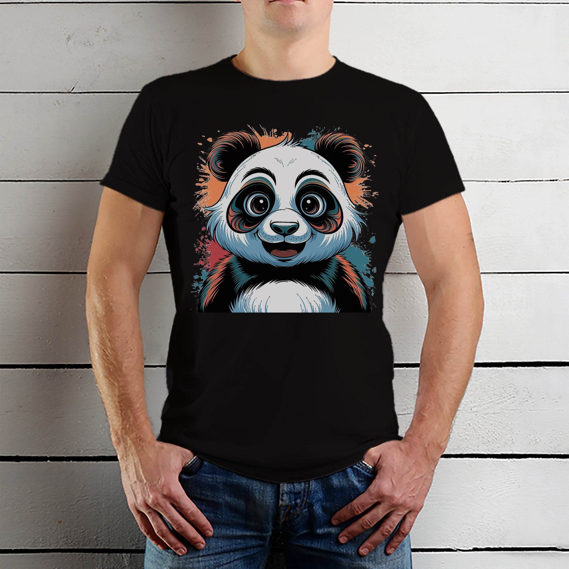 Baby Panda - Unisex Round Neck Regular Fit 100% Combed Cotton Half Sleeve T-Shirt - Mojilo Mart
