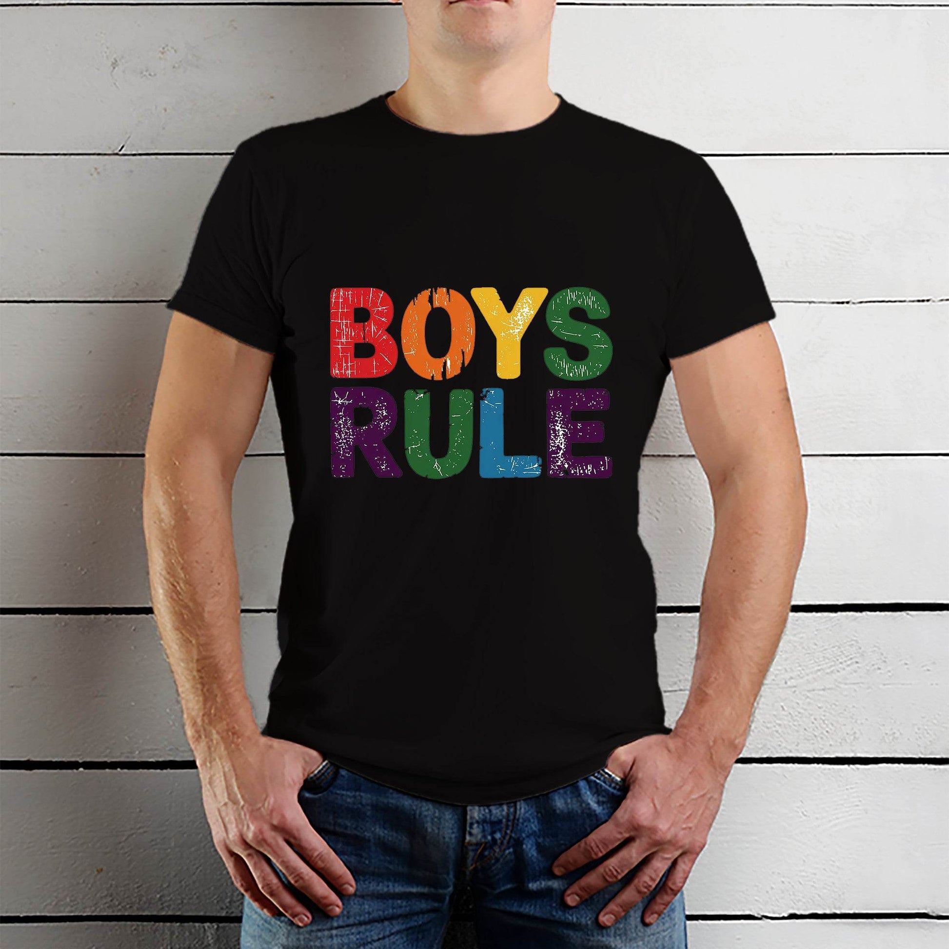 Boys Ruls - Unisex Round Neck Regular Fit 100% Combed Cotton Half Sleeve T-Shirt - Mojilo Mart