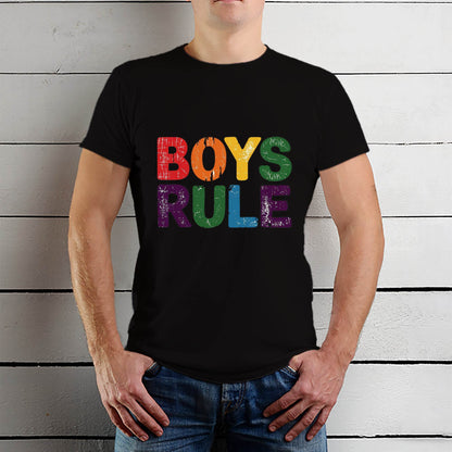 Boys Ruls - Unisex Round Neck Regular Fit 100% Combed Cotton Half Sleeve T-Shirt - Mojilo Mart