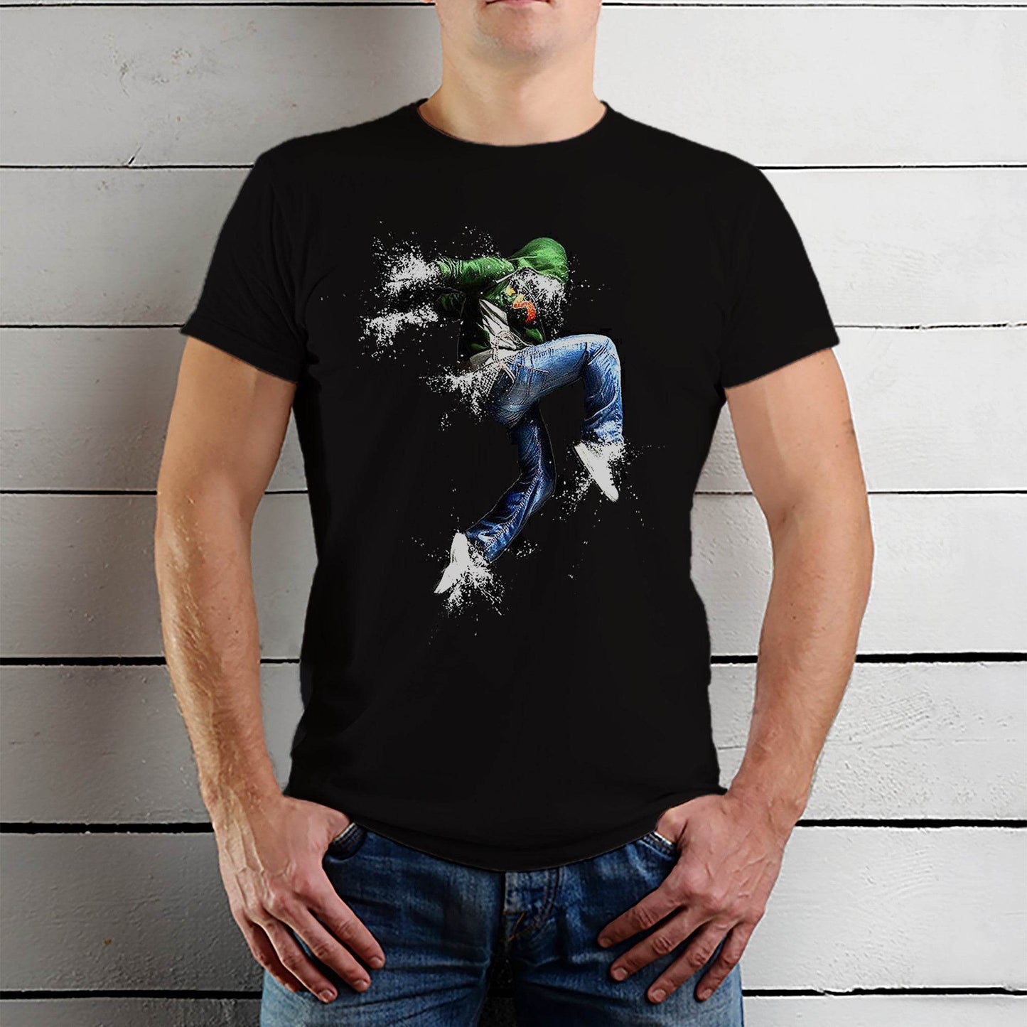 Breakdancing Boy - Unisex Round Neck Regular Fit 100% Combed Cotton Half Sleeve T-Shirt - Mojilo Mart