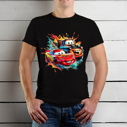 Cars Lightning McQueen - Unisex Round Neck Regular Fit 100% Combed Cotton Half Sleeve T-Shirt - Mojilo Mart