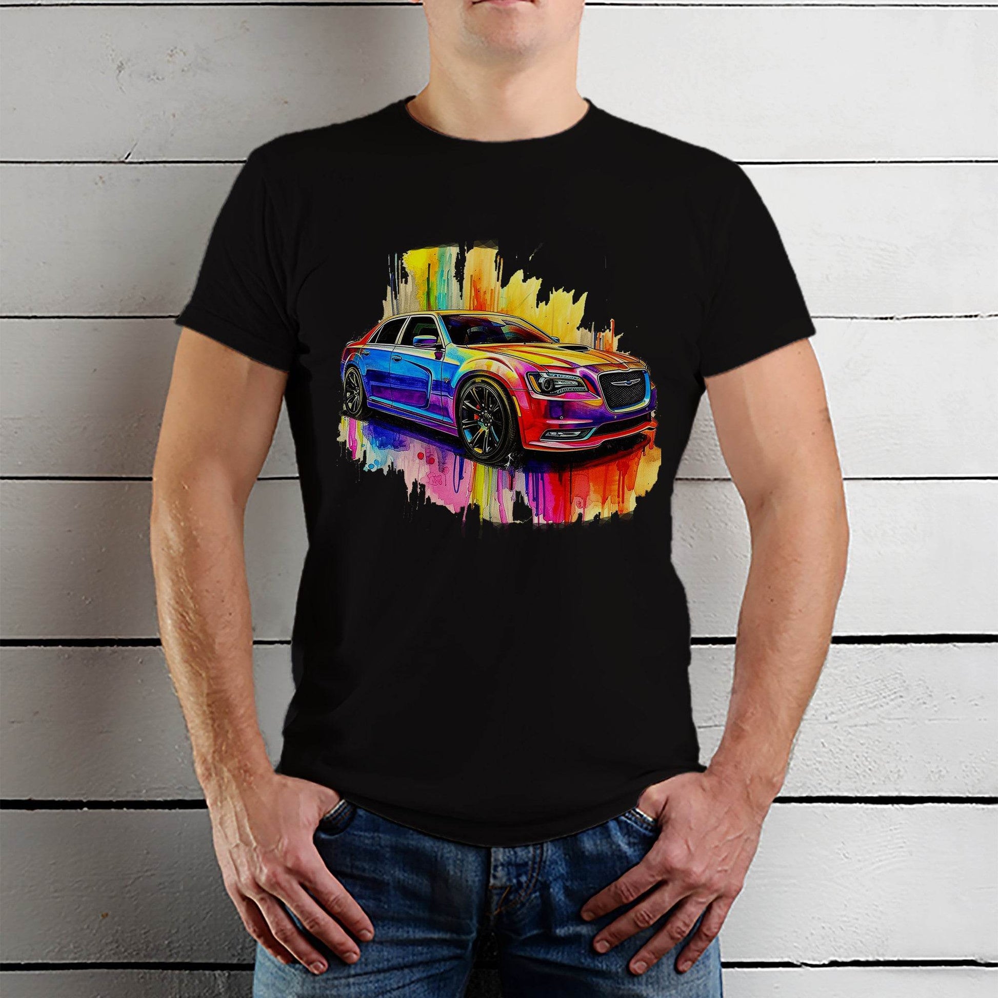 Chrysler 300S Vehicle Car - Unisex Round Neck Regular Fit 100% Combed Cotton Half Sleeve T-Shirt - Mojilo Mart