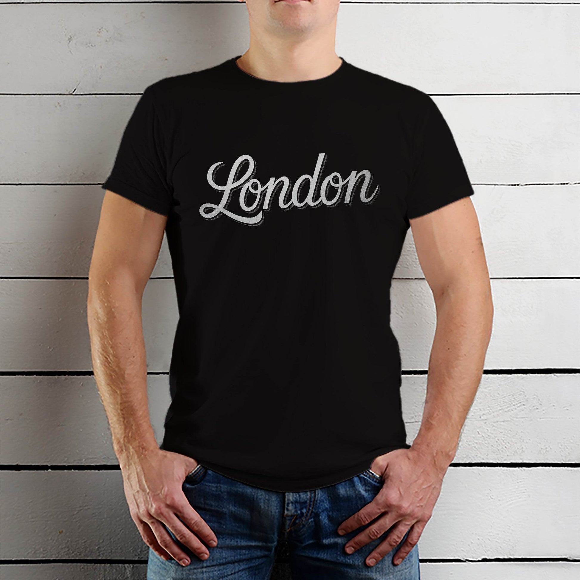 Cool London UK Vibes - Unisex Round Neck Regular Fit 100% Combed Cotton Half Sleeve T-Shirt - Mojilo Mart