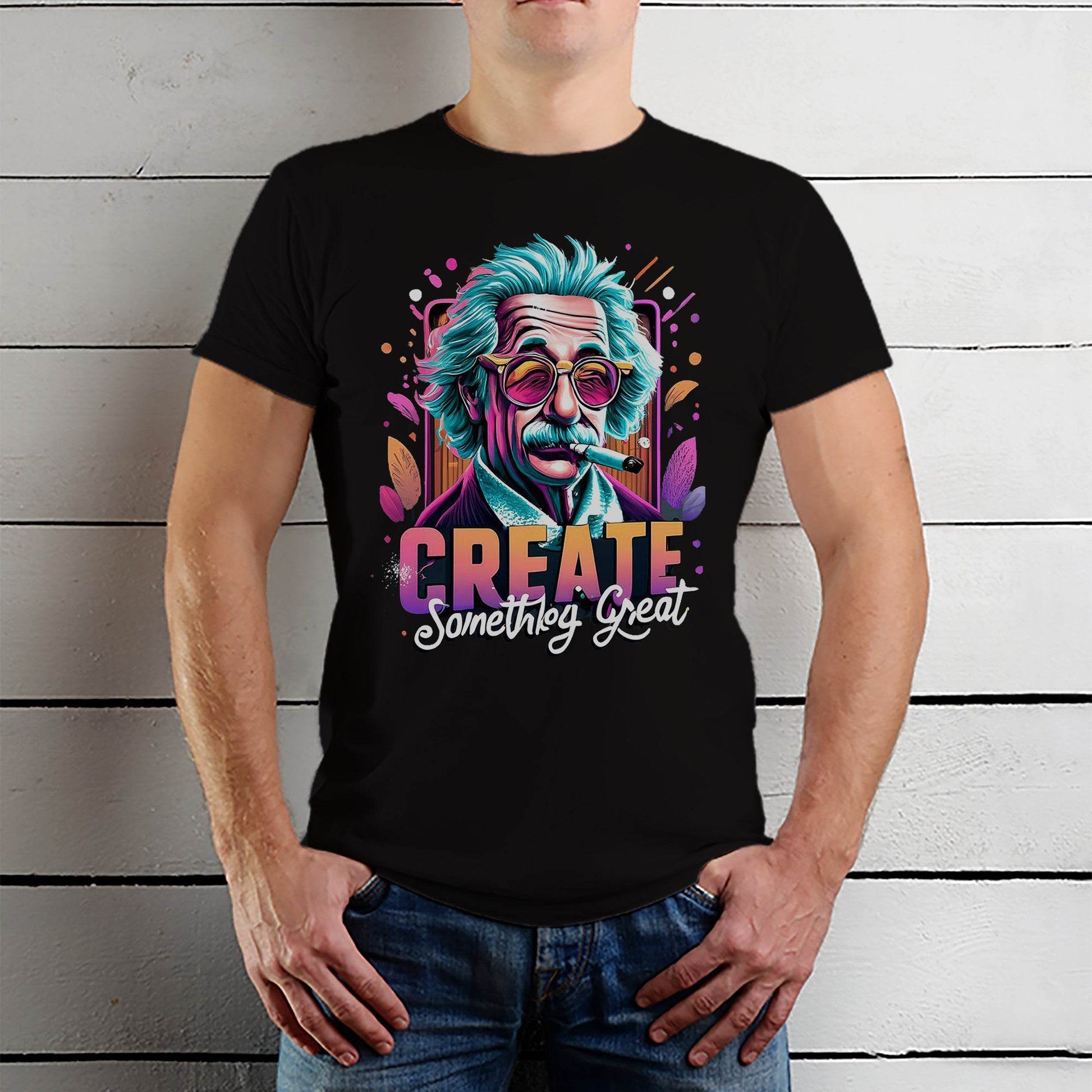 Create Something Great - Unisex Round Neck Regular Fit 100% Combed Cotton Half Sleeve T-Shirt - Mojilo Mart