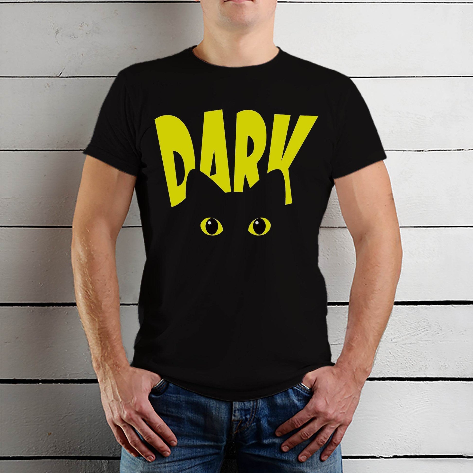 DARK - Unisex Round Neck Regular Fit 100% Combed Cotton Half Sleeve T-Shirt - Mojilo Mart