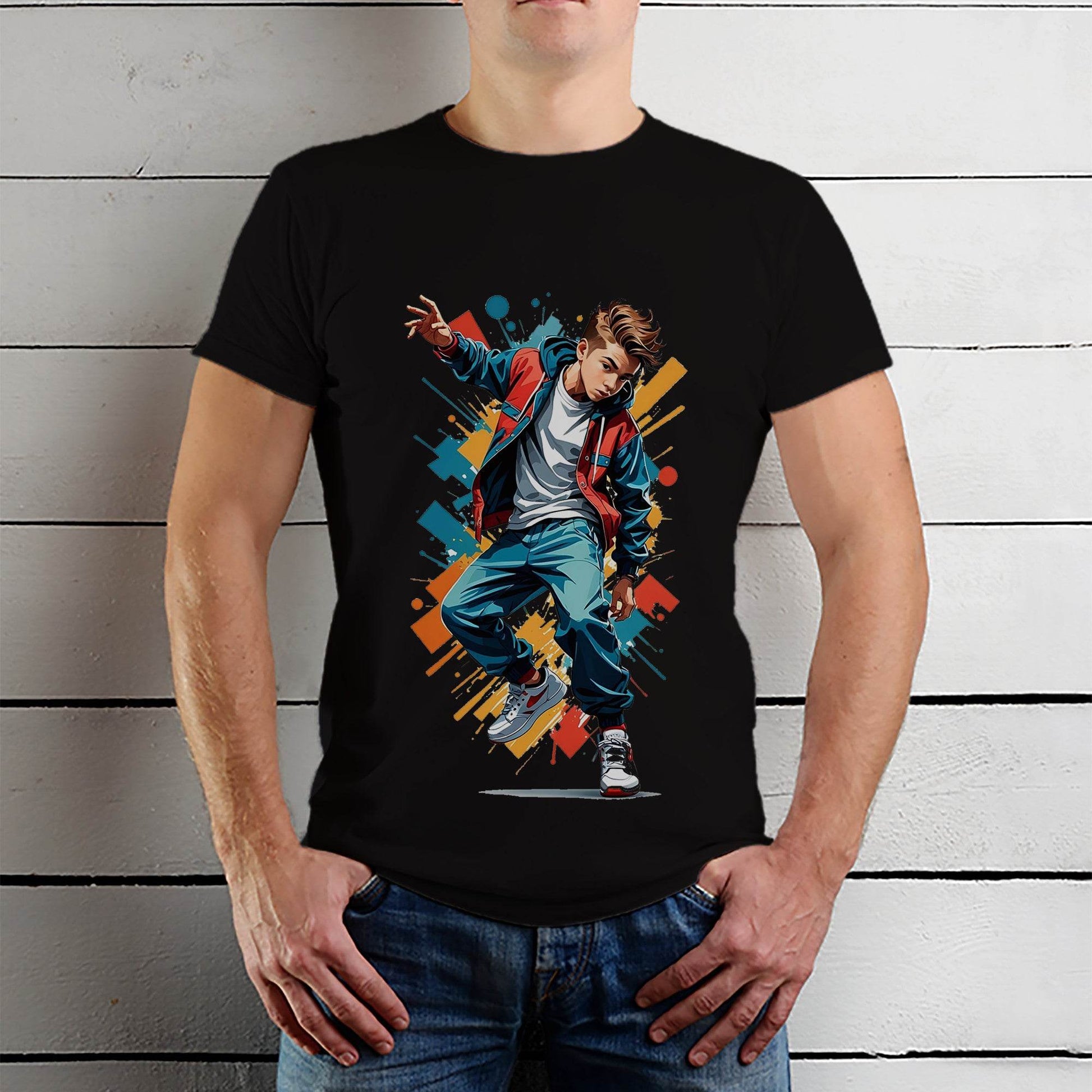 Dance With Splash - Unisex Round Neck Regular Fit 100% Combed Cotton Half Sleeve T-Shirt - Mojilo Mart