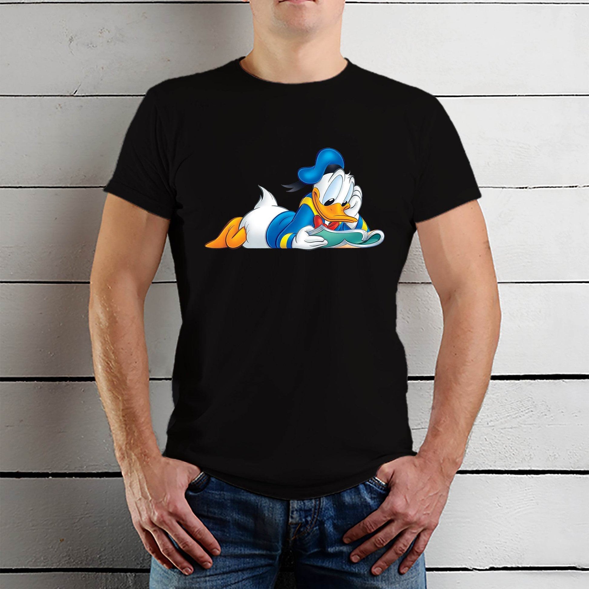 Disney Donald Duck Traditional Portrait - Unisex Round Neck Regular Fit 100% Combed Cotton Half Sleeve T-Shirt - Mojilo Mart