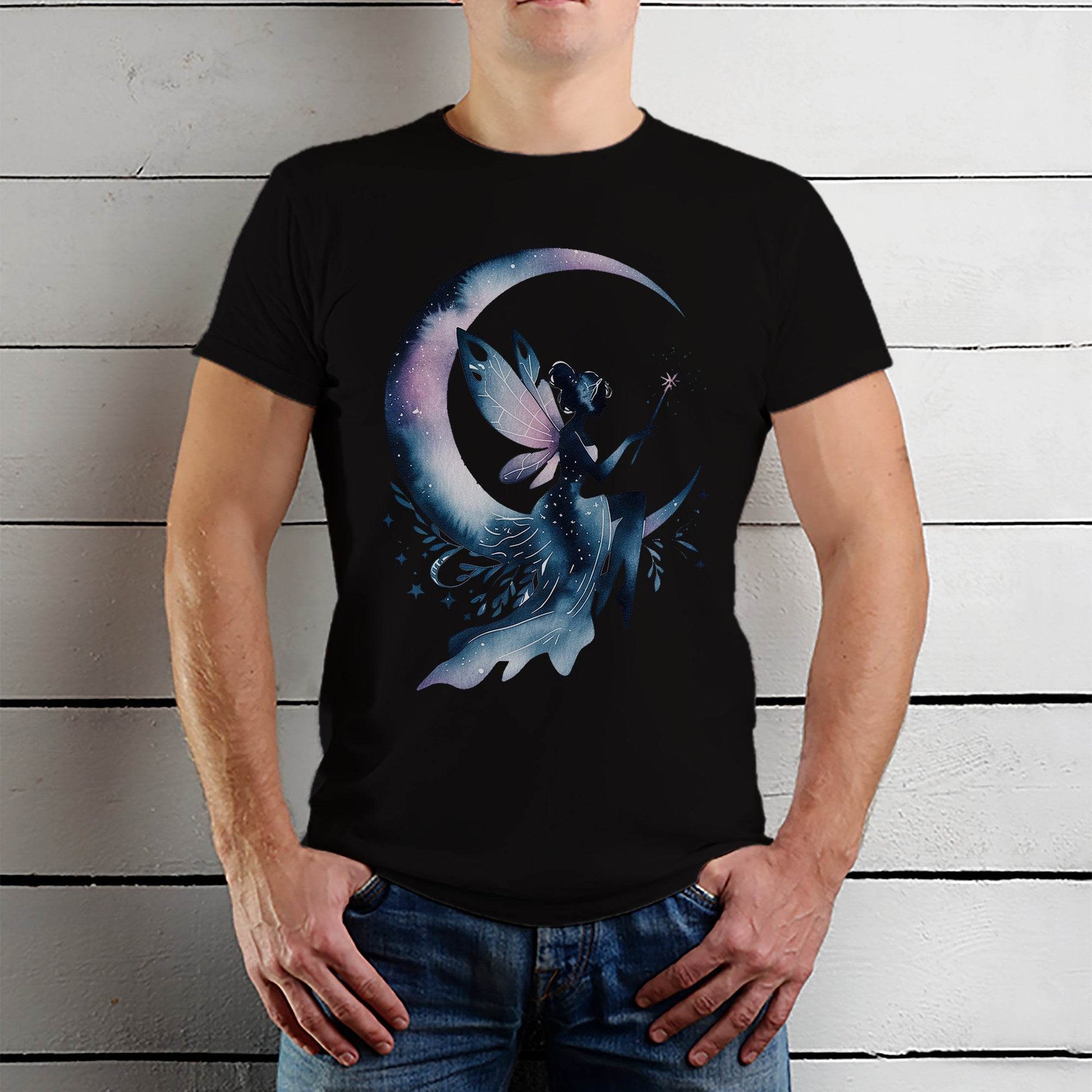 Flower Fairy Girl Swing - Unisex Round Neck Regular Fit 100% Combed Cotton Half Sleeve T-Shirt - Mojilo Mart
