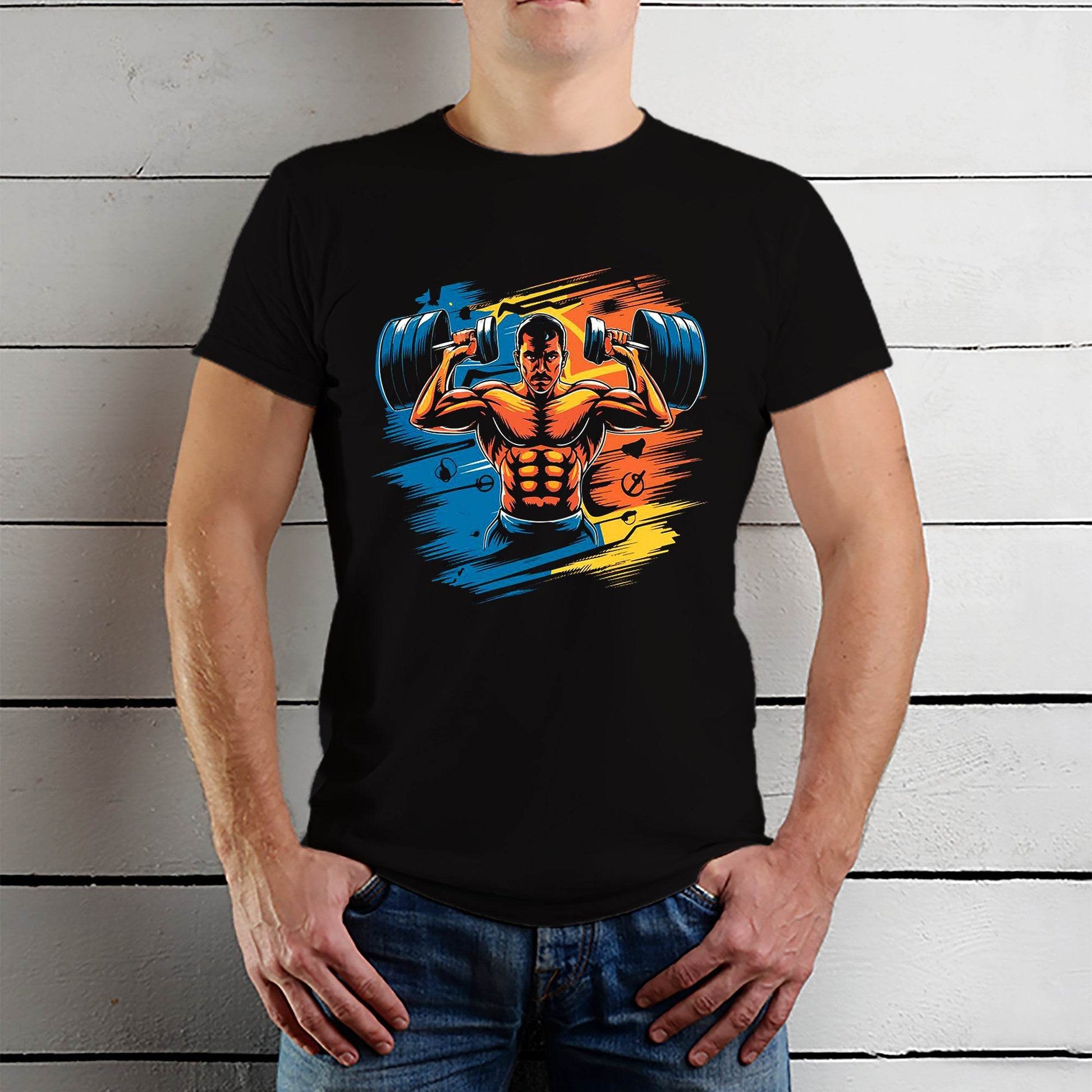 Gym Training and Workout - Unisex Round Neck Regular Fit 100% Combed Cotton Half Sleeve T-Shirt - Mojilo Mart