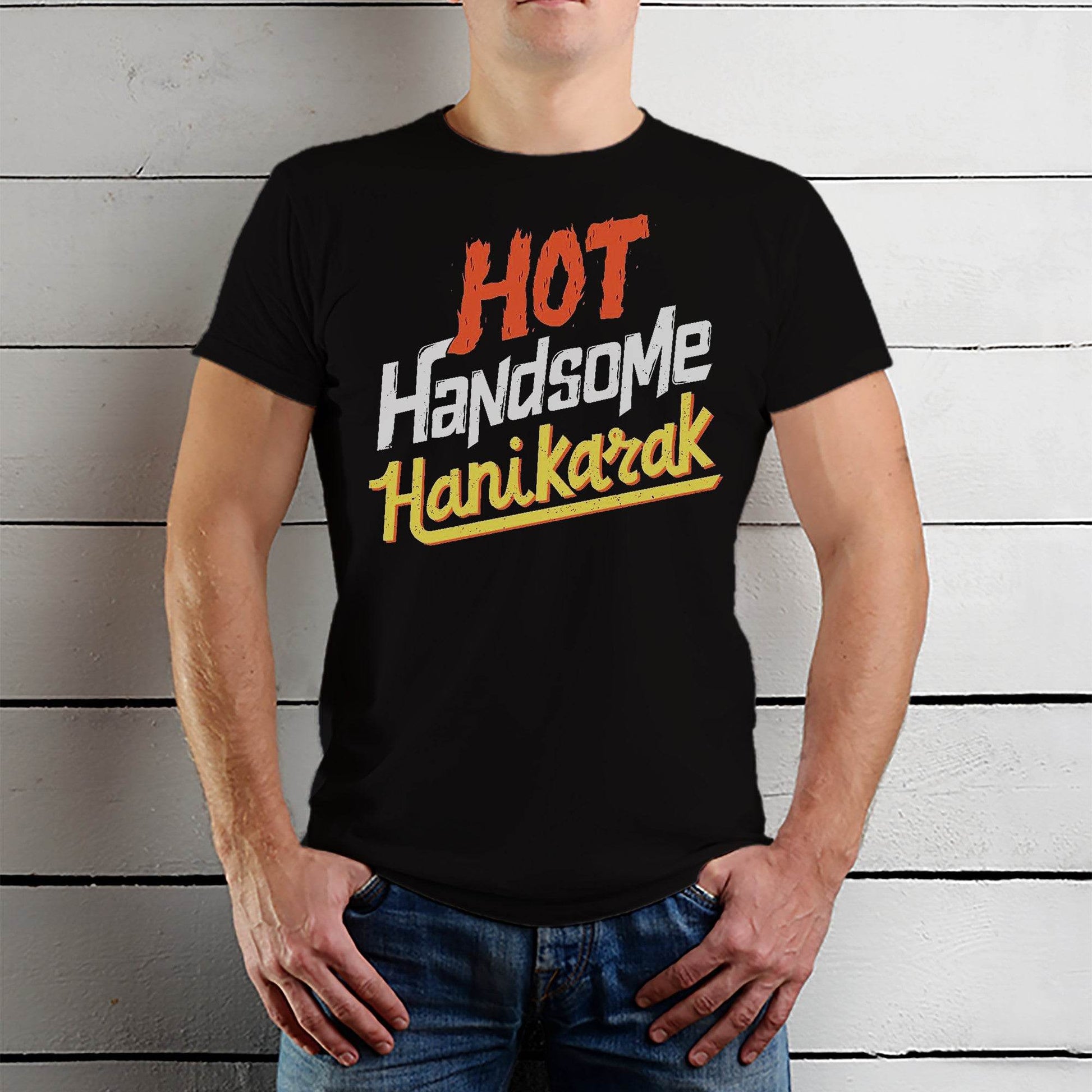 HOT Handsome Hanikarak - Unisex Round Neck Regular Fit 100% Combed Cotton Half Sleeve T-Shirt - Mojilo Mart