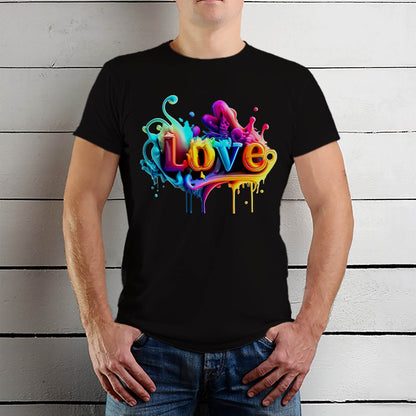Hippie Flower Peace Soul Love Happy - Unisex Round Neck Regular Fit 100% Combed Cotton Half Sleeve T-Shirt - Mojilo Mart