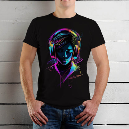 Holi Harmony Women's Colorful Beats Cotton T-Shirt - Unisex Round Neck Regular Fit 100% Combed Cotton Half Sleeve T-Shirt - Mojilo Mart