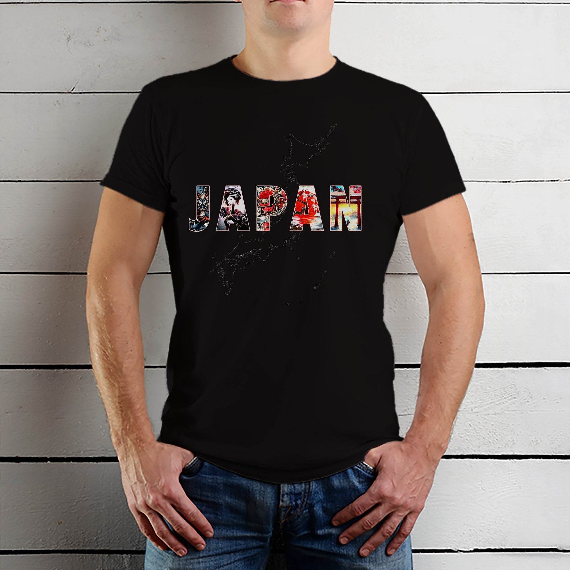 JAPAN Print - Unisex Round Neck Regular Fit 100% Combed Cotton Half Sleeve T-Shirt - Mojilo Mart