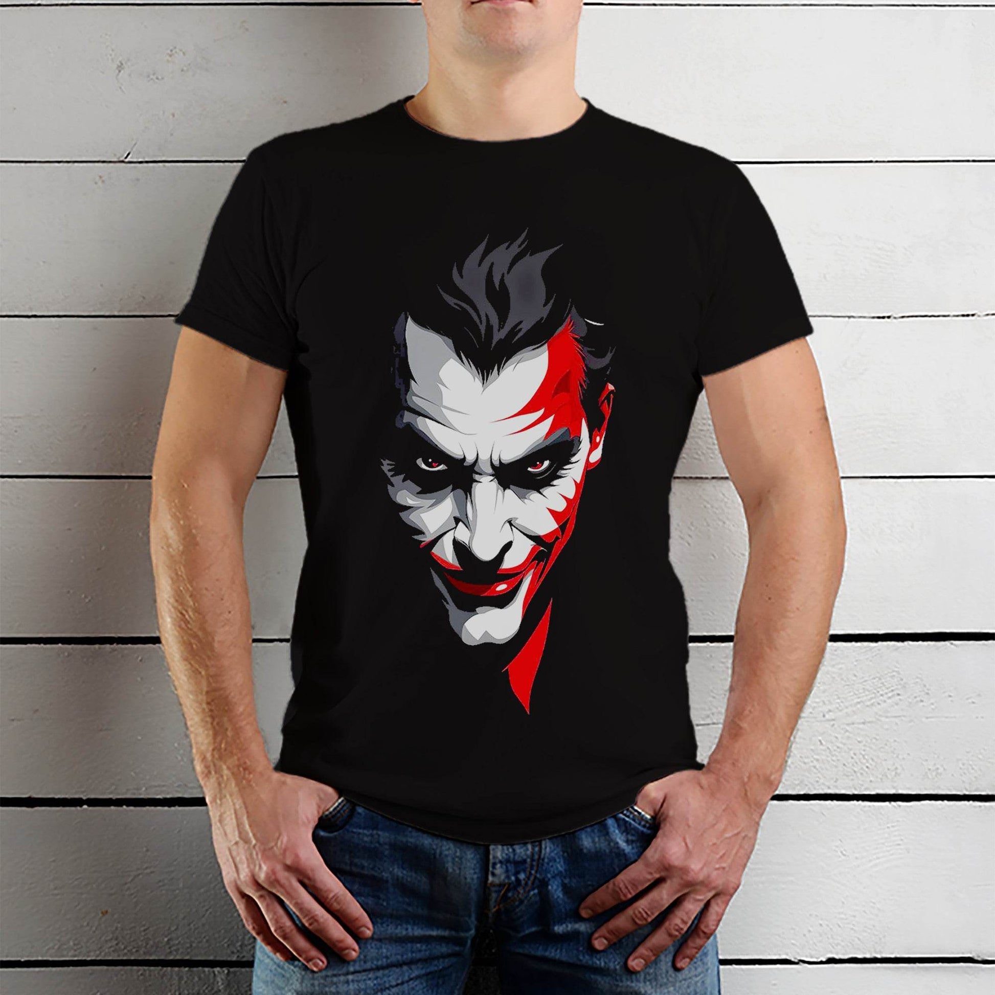 Joker Batman - The Dark Knight - Unisex Round Neck Regular Fit 100% Combed Cotton Half Sleeve T-Shirt - Mojilo Mart
