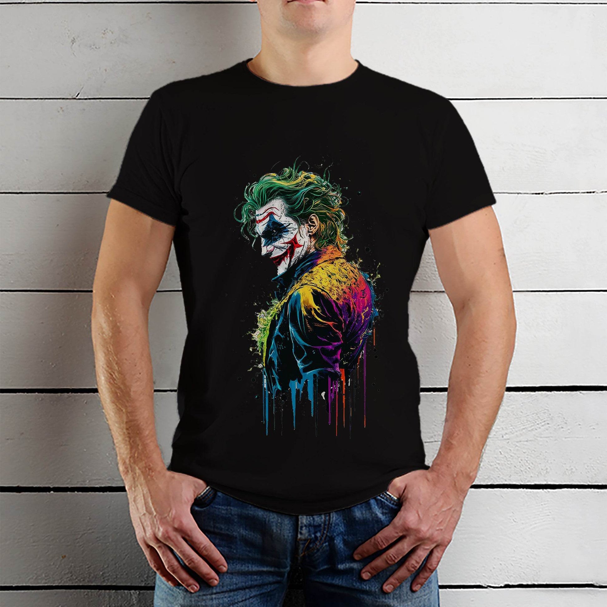 Joker DC - Unisex Round Neck Regular Fit 100% Combed Cotton Half Sleeve T-Shirt - Mojilo Mart