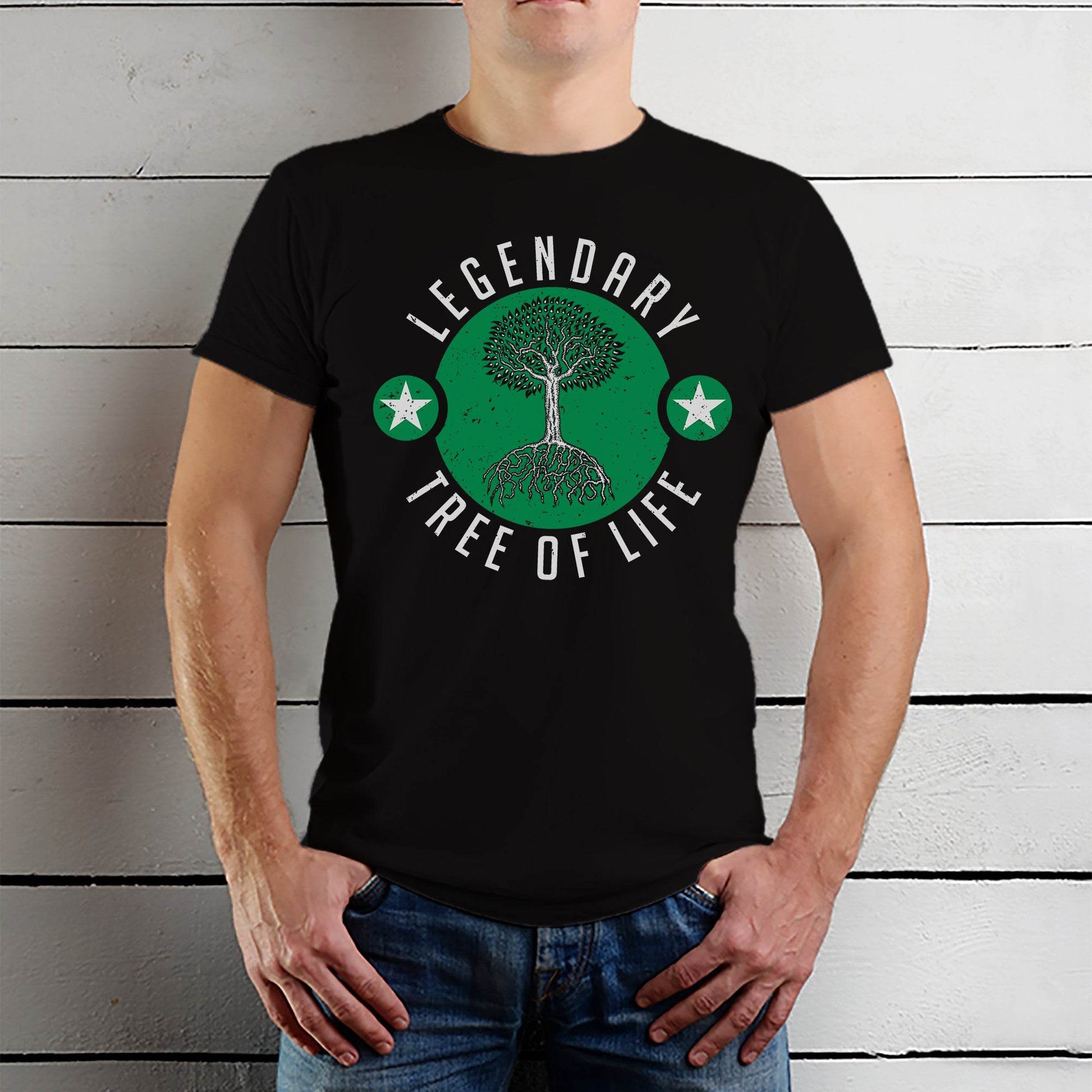 LEGENDARY TREE OF LIFE - Unisex Round Neck Regular Fit 100% Combed Cotton Half Sleeve T-Shirt - Mojilo Mart