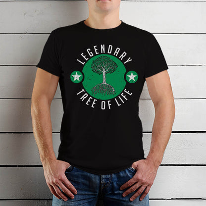 LEGENDARY TREE OF LIFE - Unisex Round Neck Regular Fit 100% Combed Cotton Half Sleeve T-Shirt - Mojilo Mart